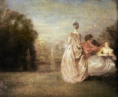 The Two Cousins, 1716-20 by Jean Antoine Watteau
